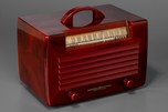 Translucent Tortoise with Maroon General Electric L-573 Catalin Radio